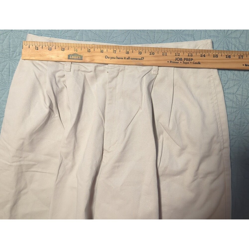 Ralph Lauren Polo Sport VTG 90s Khaki Pleated Chino Shorts Womens Sz 10 Made USA - Picture 7 of 9